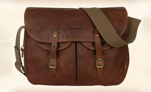 Barbour Tarras Leather Messenger Bag