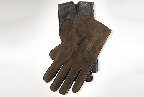 Ralph Lauren dark Sheep Suede Gloves