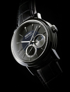 Seiko’s fine watchmaking Spring Drive Moon Phase 2008