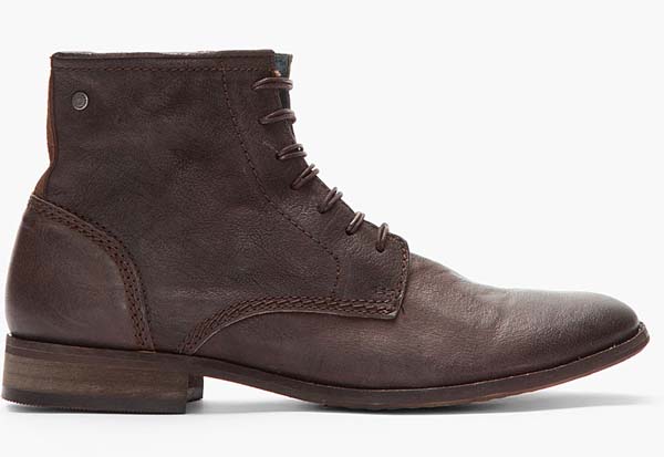 Diesel Dark brown Leather Hi Boots