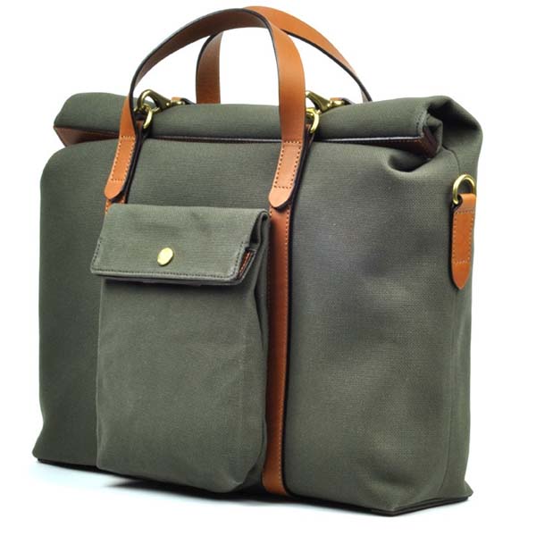 Mismo Waxed Canvas Cuoio Grocery Bag