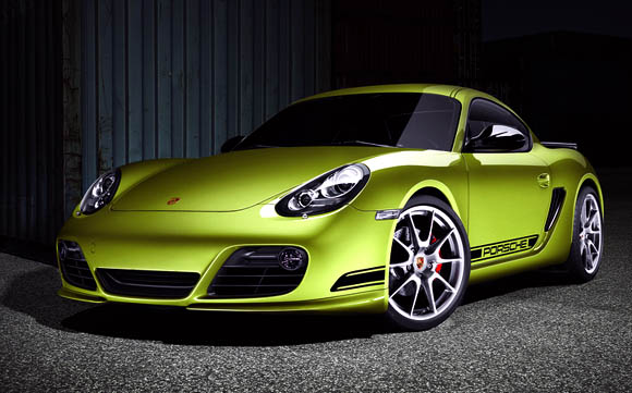Porsche’s bilious green Cayman R