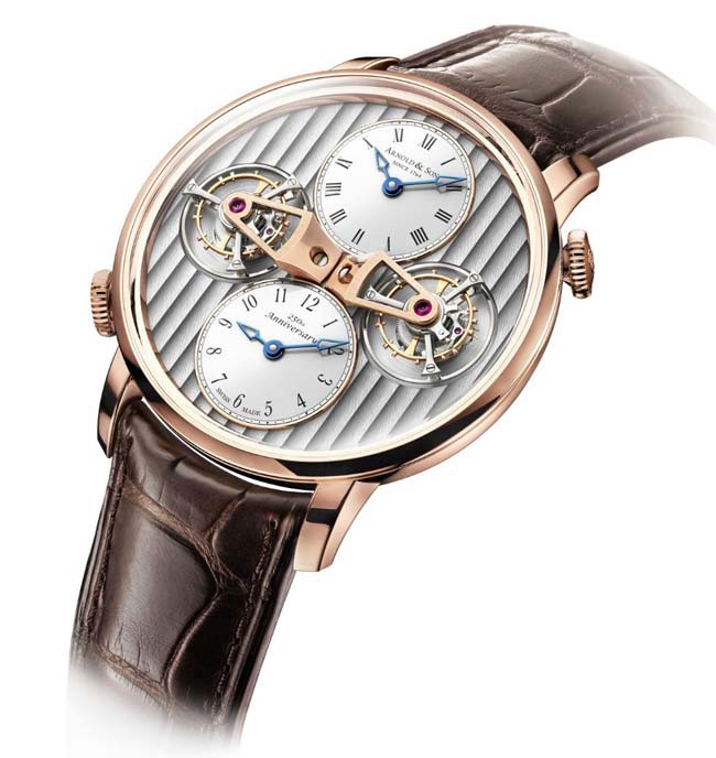 Arnold & Son Double Tourbillon Escapement Dual Time Watch