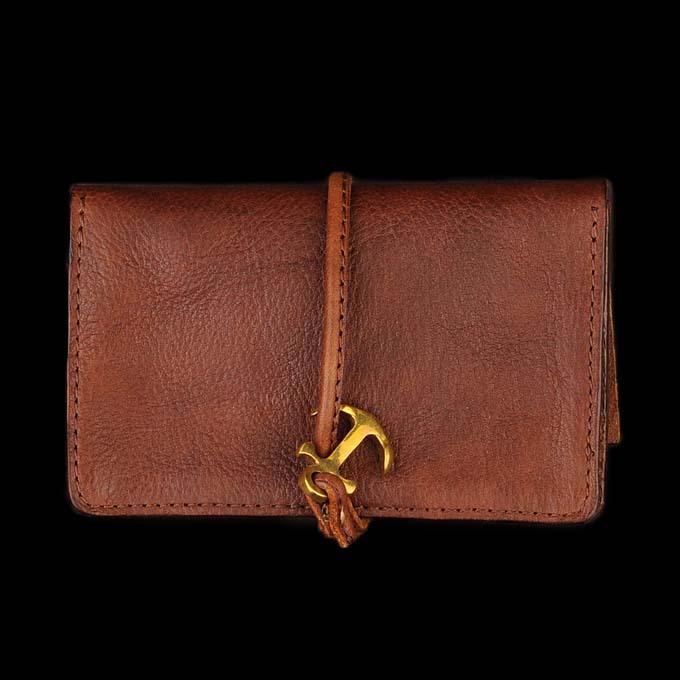 Damasquina Leather Card Case